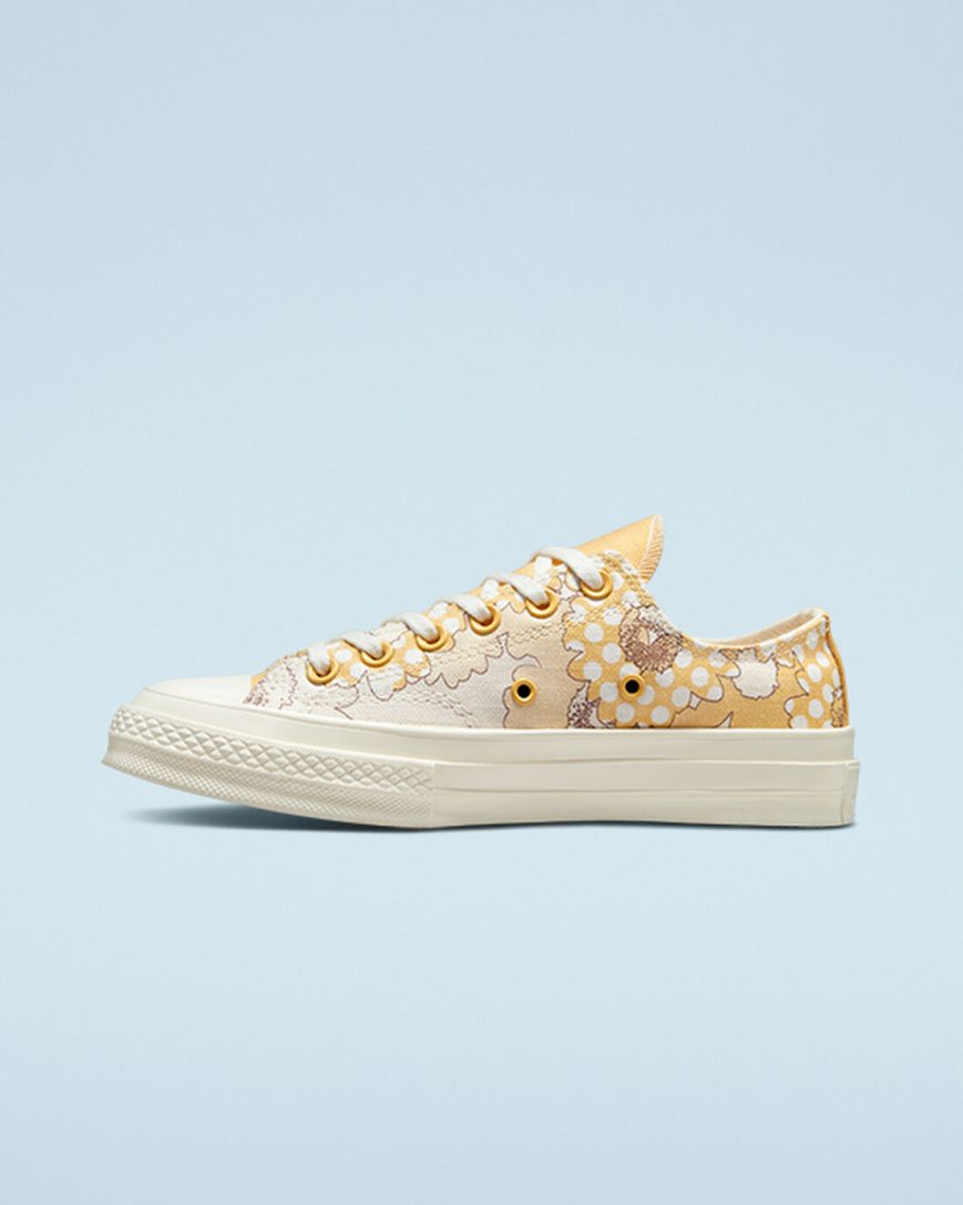 Tenisky Nizke Converse Chuck 70 Crafted Florals Damske Mango Čierne | SK IFQDB0